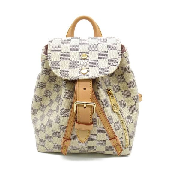 Louis Vuitton Sperone BB Backpack Backpack Bag Canvas Damier Azur - Picture 1 of 8
